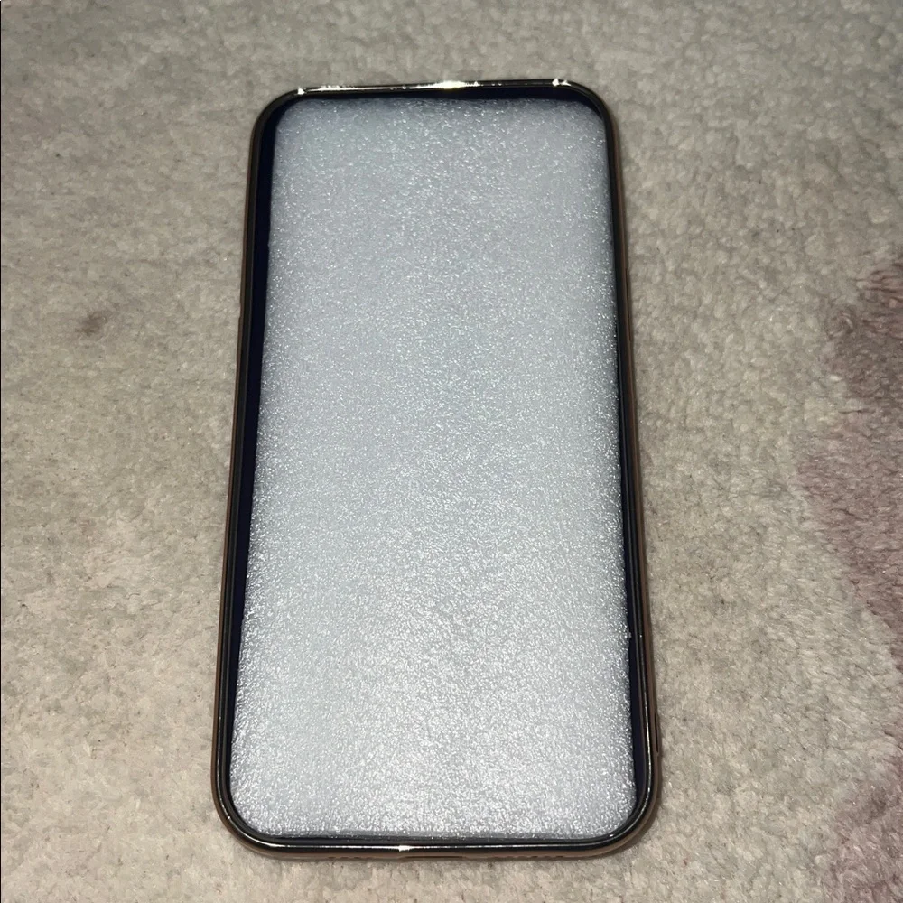 NEW iPhone 14 Plus Case Purple and Gold Heart Design